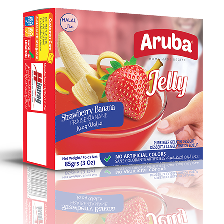 Aruba Jelly Strawberry-Banana Diet 12G