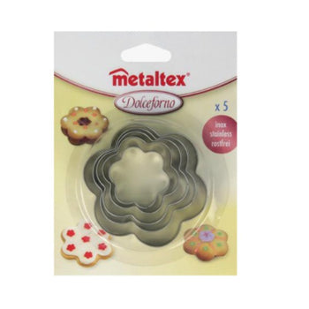 Metaltex Set of 5 Flower Cookie Cutters